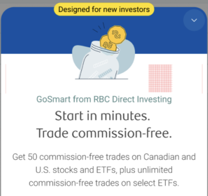 RBC GoSmart account open flow