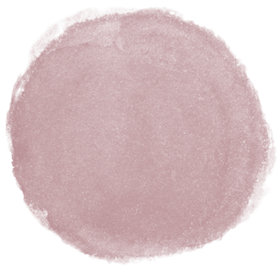 A pink, irregularly shaped circle or blob on a black background.