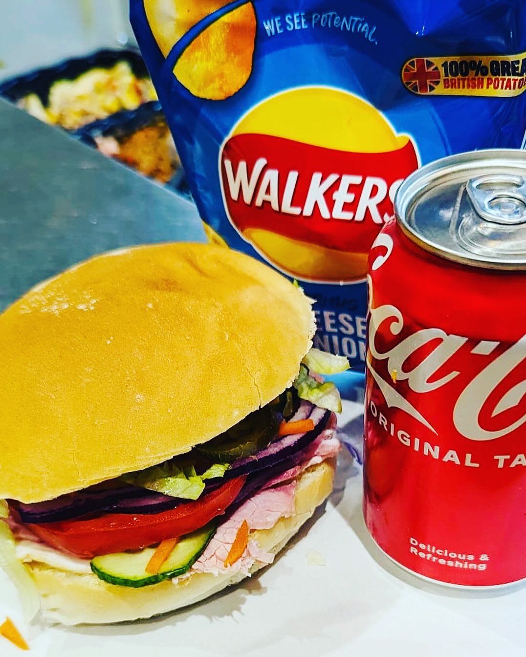 Meal deal !! We are now doing a meal deal available from our sandwich bar &hellip; a  small sandwich, a packet of walkers crips and a can of pop&hellip; only &pound;4.75p !!