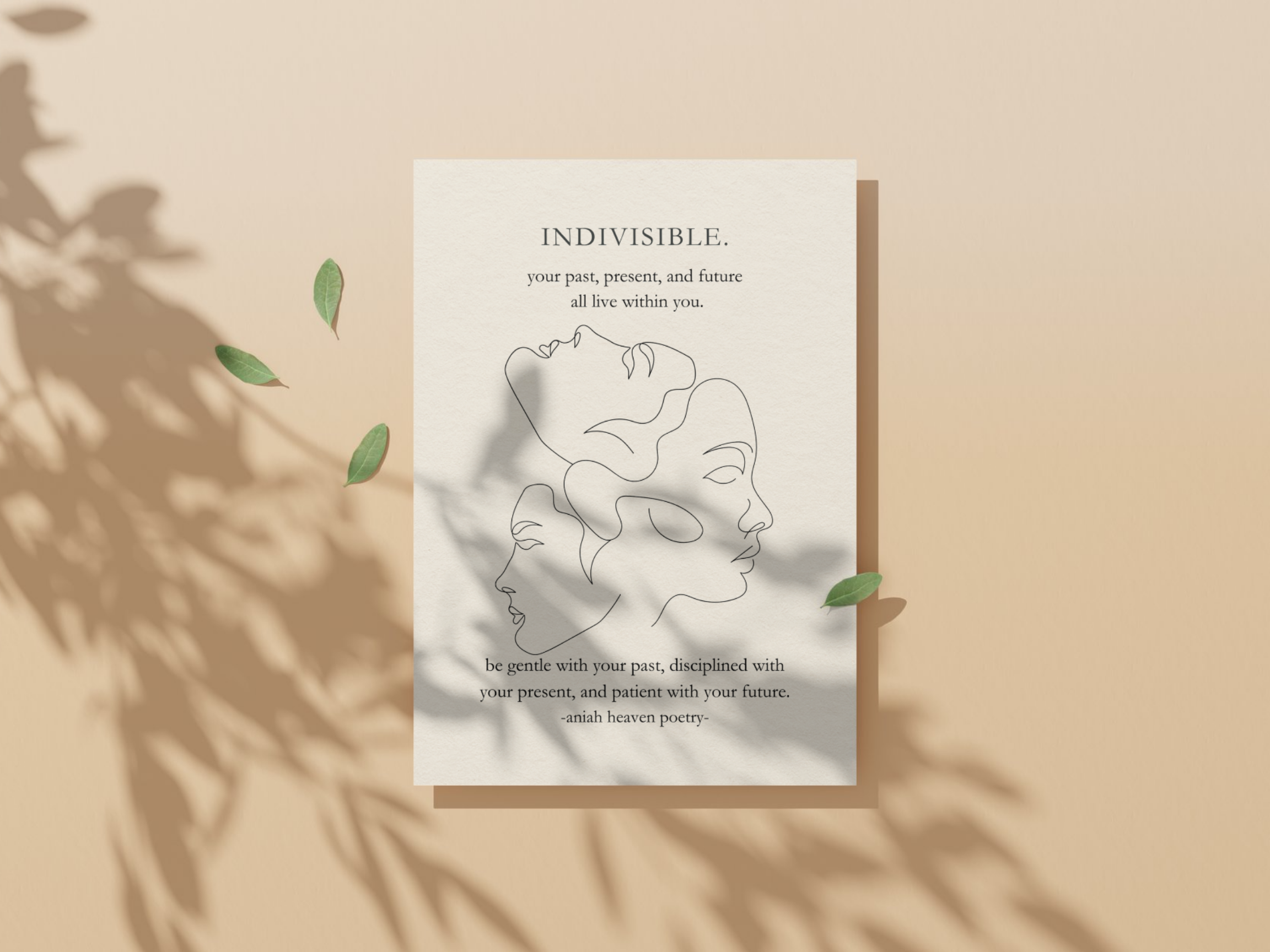 Indivisible — 5x7 Poetry Print