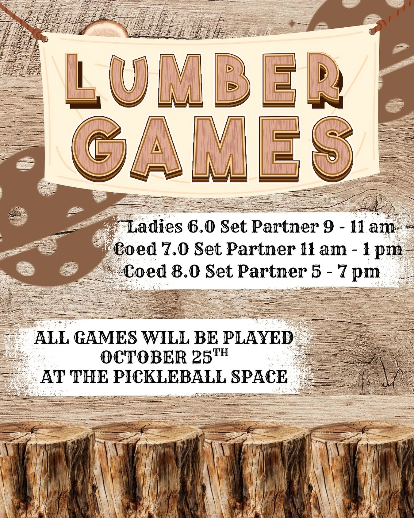 Wood paddles. Big bragging rights. 💪
The Lumber Games are coming to The Pickleball Space &mdash; where the legends go old school. 🪵🏓 Grab your spot before it&rsquo;s gone!
LINKS IN BIO 
#pickleball #pickleballers #pickleballislife #pickleballnatio