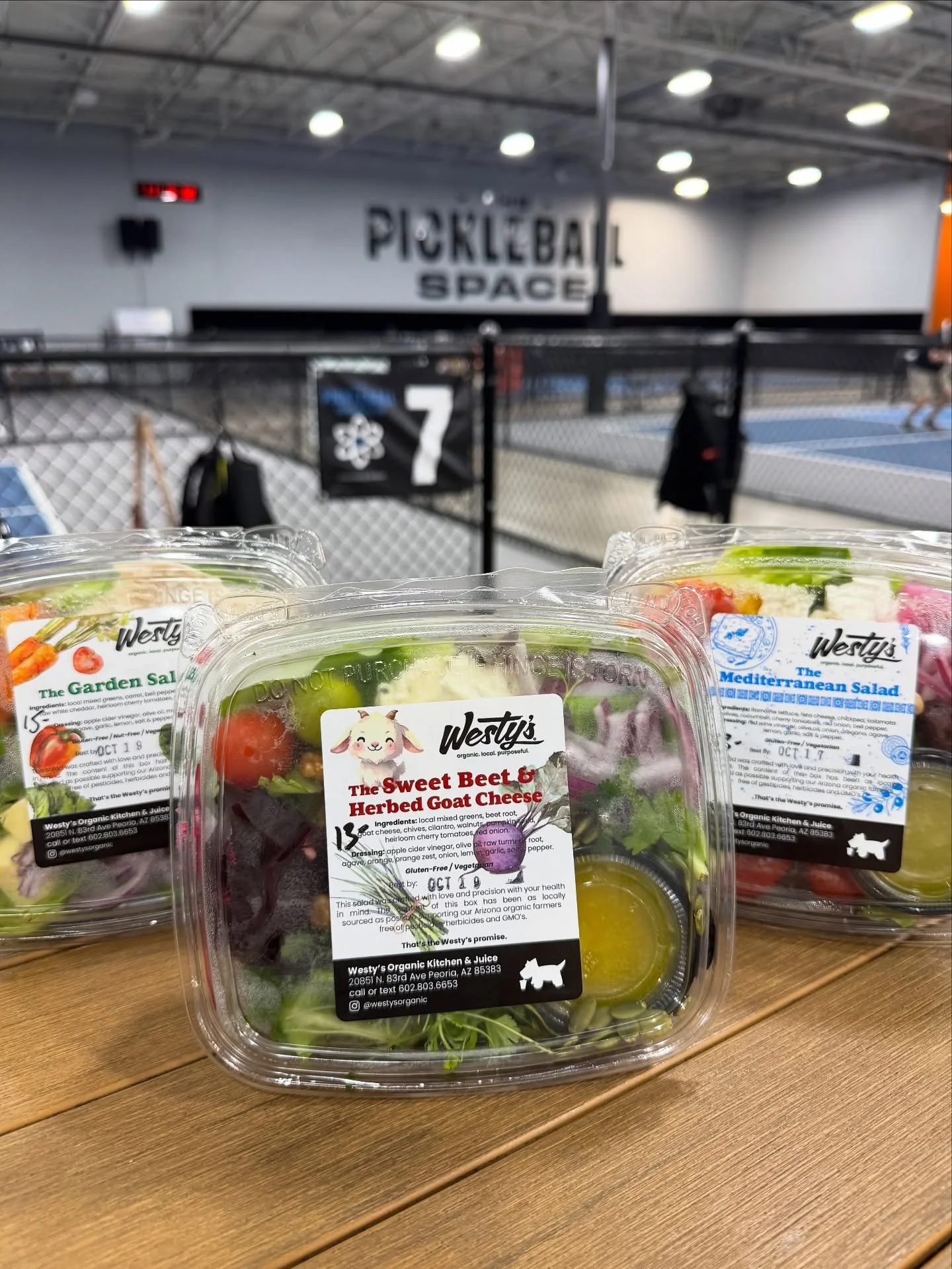 Fresh game, fresh greens! π₯
Westy’s salads are now served up at The Pickleball Space — perfect for refueling after a match or keeping it light between games.
Come play. Eat fresh. Repeat.