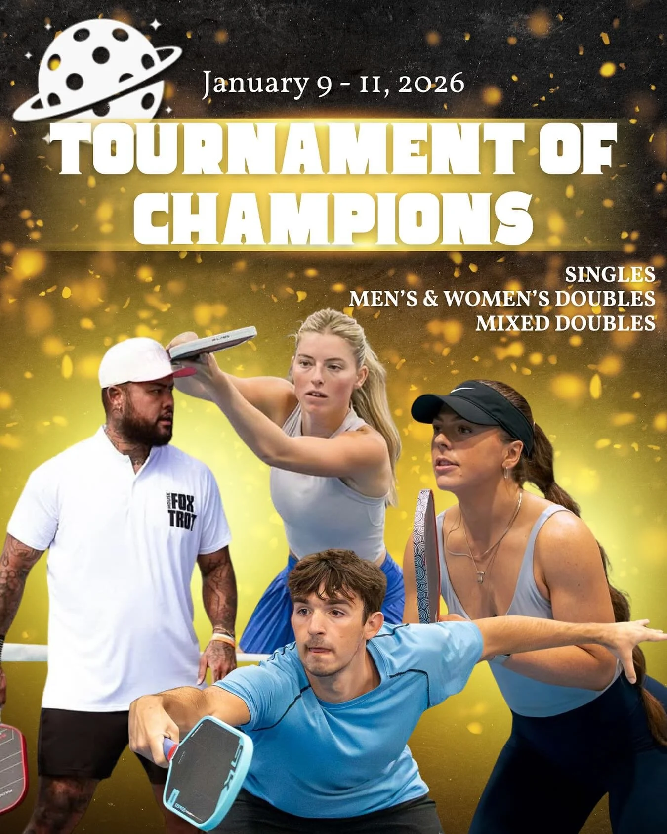 Tournament of Champions 2026 is live! If you were a podium winner in 2025 please keep an eye out! Emails are going out today and tomorrow with your special code to sign up. Link in Bio
#pickleball #pickleballfamily #indoorpickleball #thepickleballspa