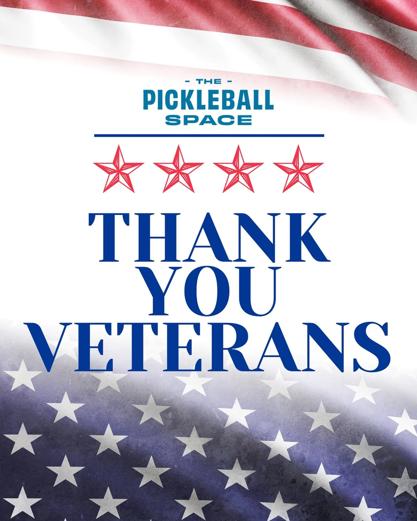 🎖️ Honoring Our Heroes 🎖️
Today, we pause to thank all the brave men and women who have served our country.
Your courage and sacrifice make it possible for us to play the game we love in freedom. ❤️🤍💙
.
.
#thepickleballspace