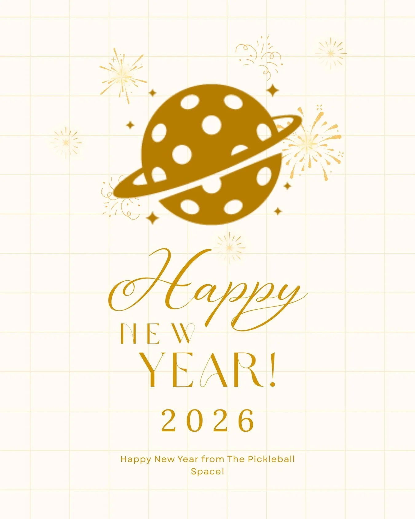 🎊 Happy New Year! 🎊
New year. New games. Same great community.
We can&rsquo;t wait to see you on the courts in 2026! 
.
.
#pickleball #newyearsresolution #pickleballislife #pickleballfamily #thepickleballspace