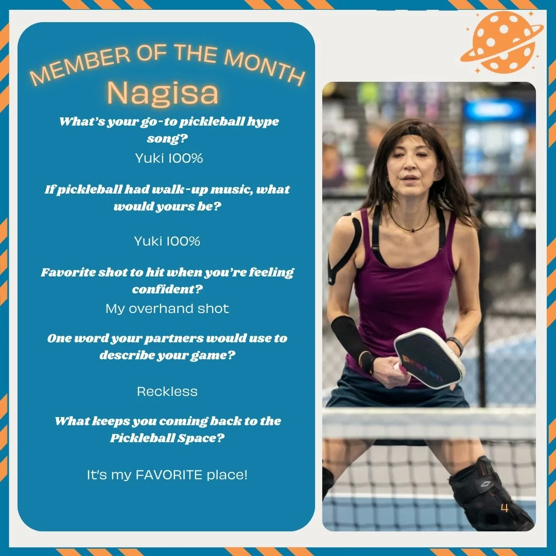 🔥 January Member of the Month: Nagisa! 🔥
Reckless (in the best way), confident, and always bringing the hype. Thank you for being such an amazing part of The Pickleball Space community! 🏓💙
.
.
#pickleball #pickleballfamily #memberofthemonth #indo