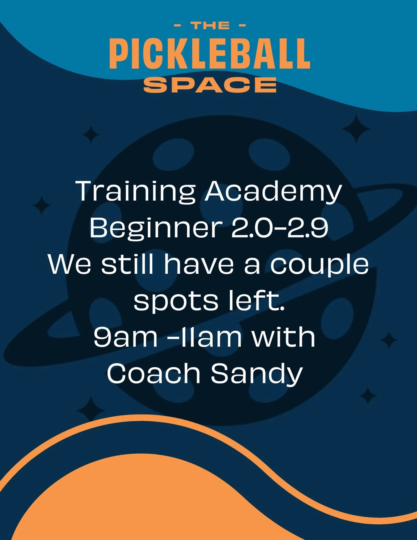 🎾 Training Academy with Coach Sandy
Level up your game with focused drills and round robin match play designed for Beginner 2.0&ndash;2.9 players.

🕘 9:00 AM &ndash; 11:00 AM February 4
✔️ Skill-building drills
✔️ Game strategy
✔️ Live round robin 