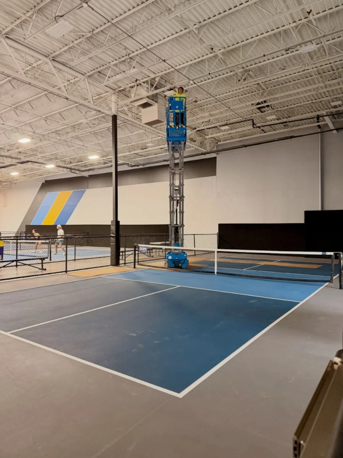 Pardon Our Dust! 
We&rsquo;re currently working on installing new lighting at The Pickleball Space to make the courts even better!
There may be a little dust and some work happening over the next few days, but it&rsquo;s all part of making the facili