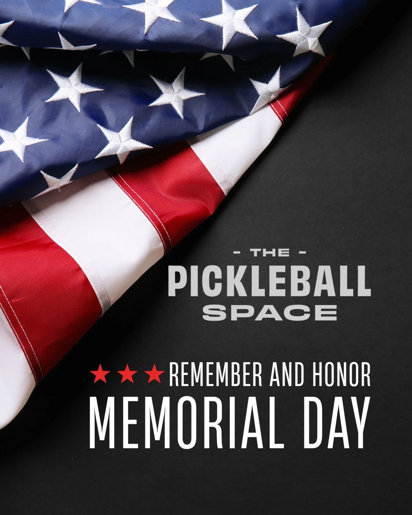 🇺🇸 Memorial Day 🇺🇸
Today we honor and remember the brave men and women who made the ultimate sacrifice for our country. Their courage and service will never be forgotten. 
From all of us at The Pickleball Space, thank you to those who served and 