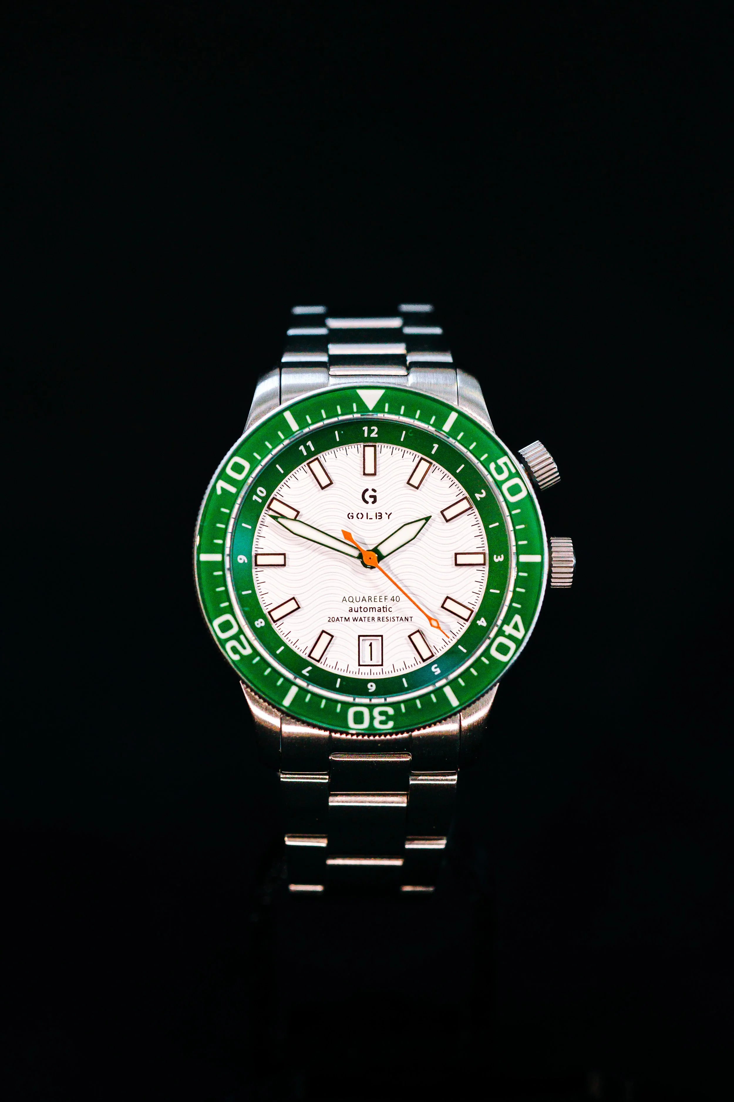 The White & Green - Aquareef 40. Available 3rd October 2025 6pm GMT