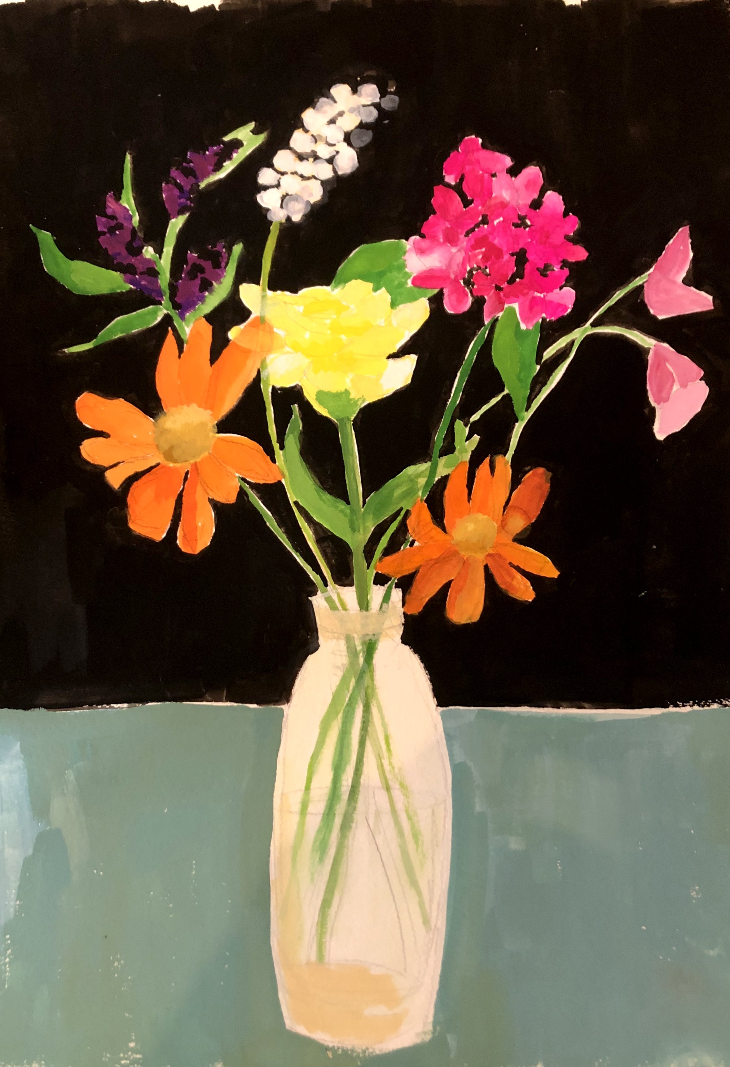 Flowers in Glass jar Print