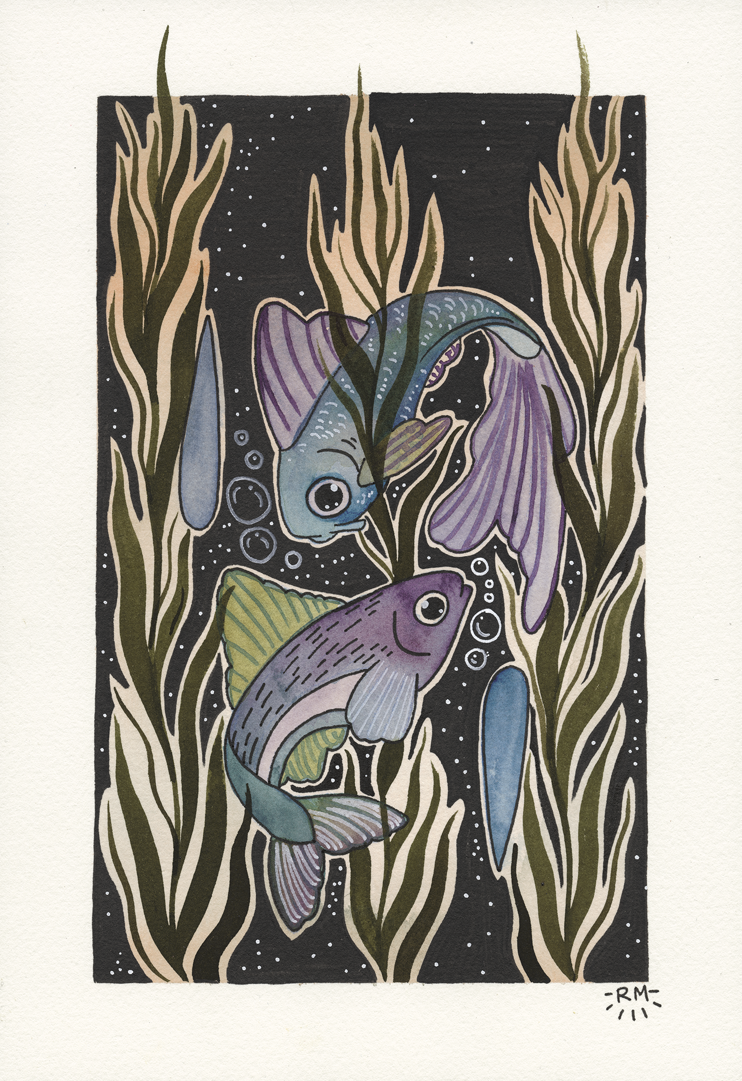Two Blue Fish