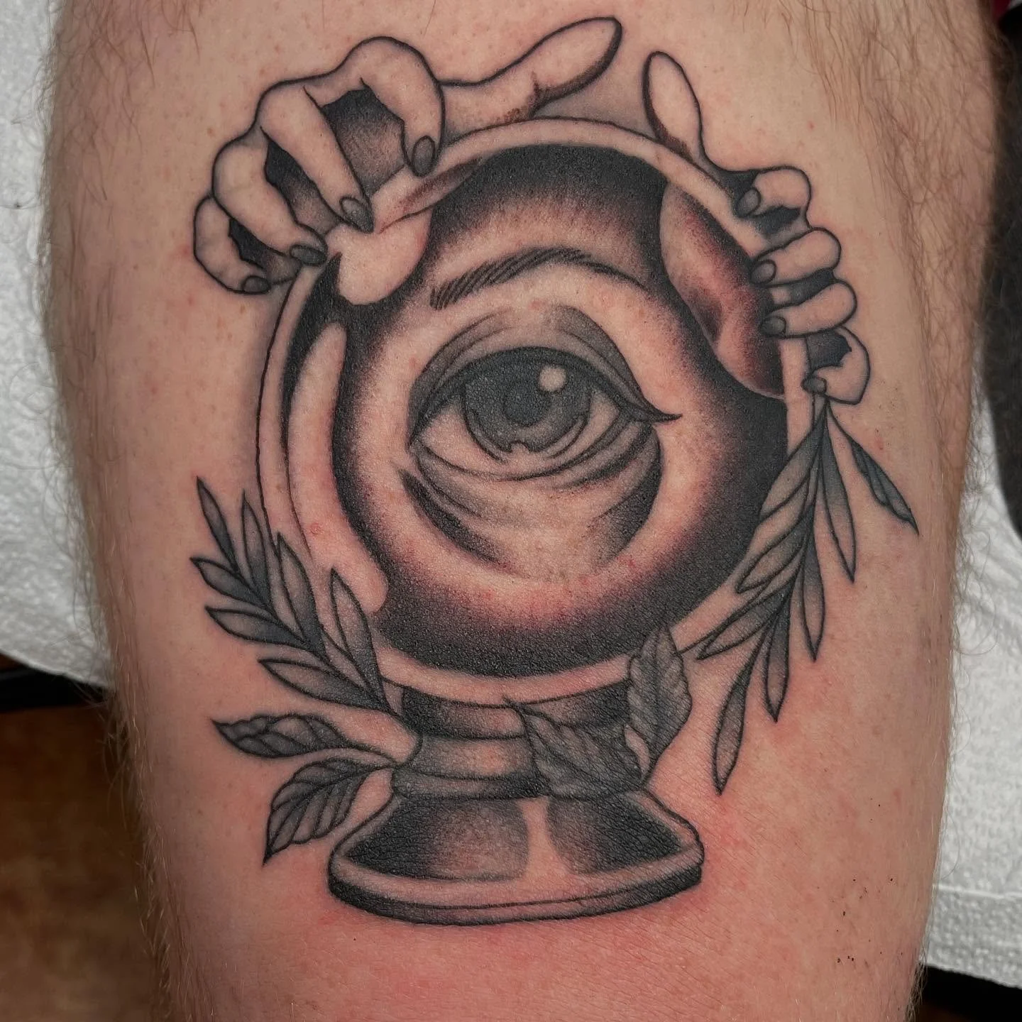 4-5 years healed tattoo being touched up! As I get into the meat and potatoes of my career I learn so much about what works and what doesn&rsquo;t in making a good tattoo. Sometimes I make things to light and find out it doesn&rsquo;t heal as well ov