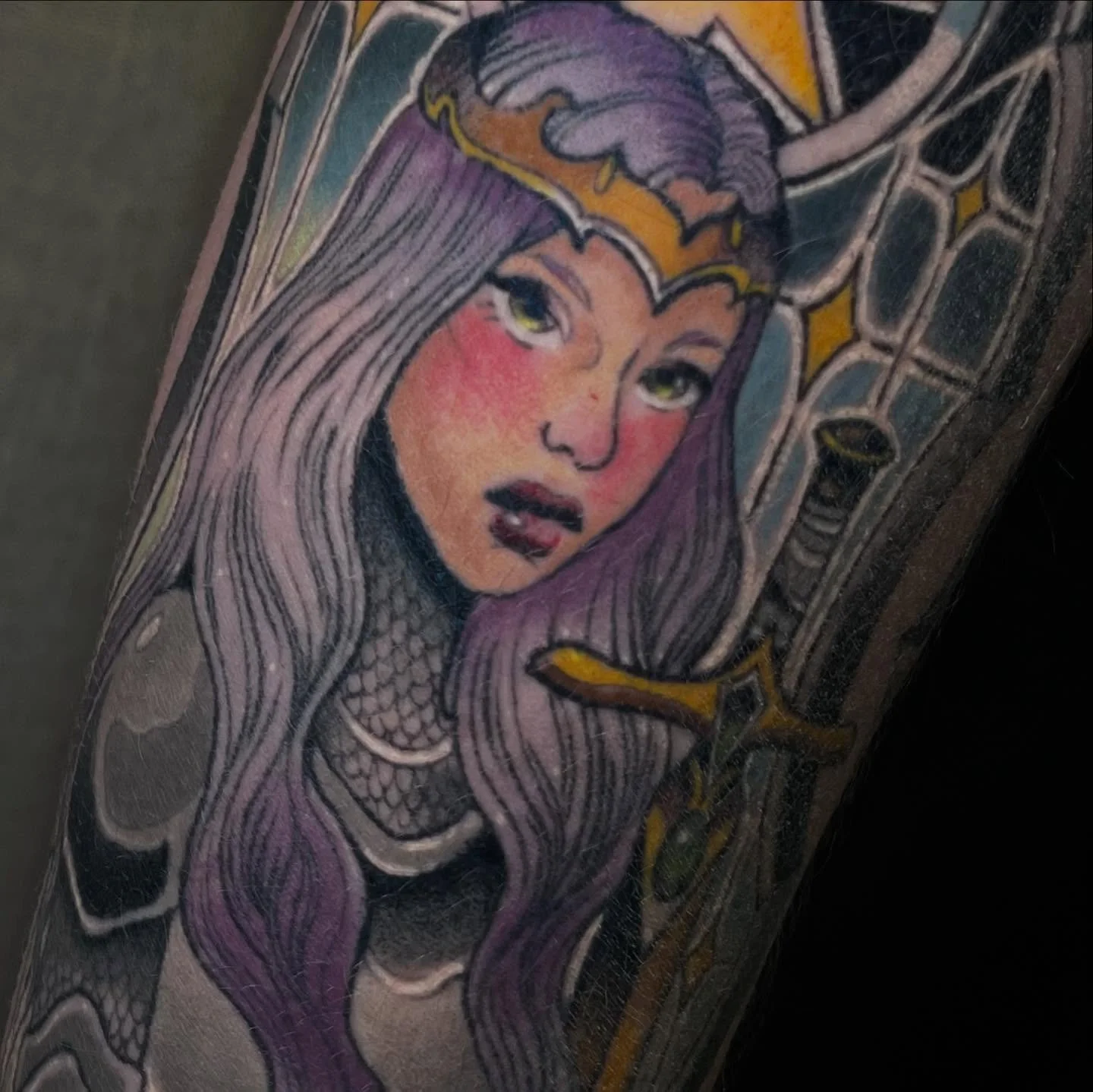 Healed closeup on Rachel ✨🖤
.
Books are open for 2026 
.
Guest spot in Seattle Washington in February! 
@finetattoostudios