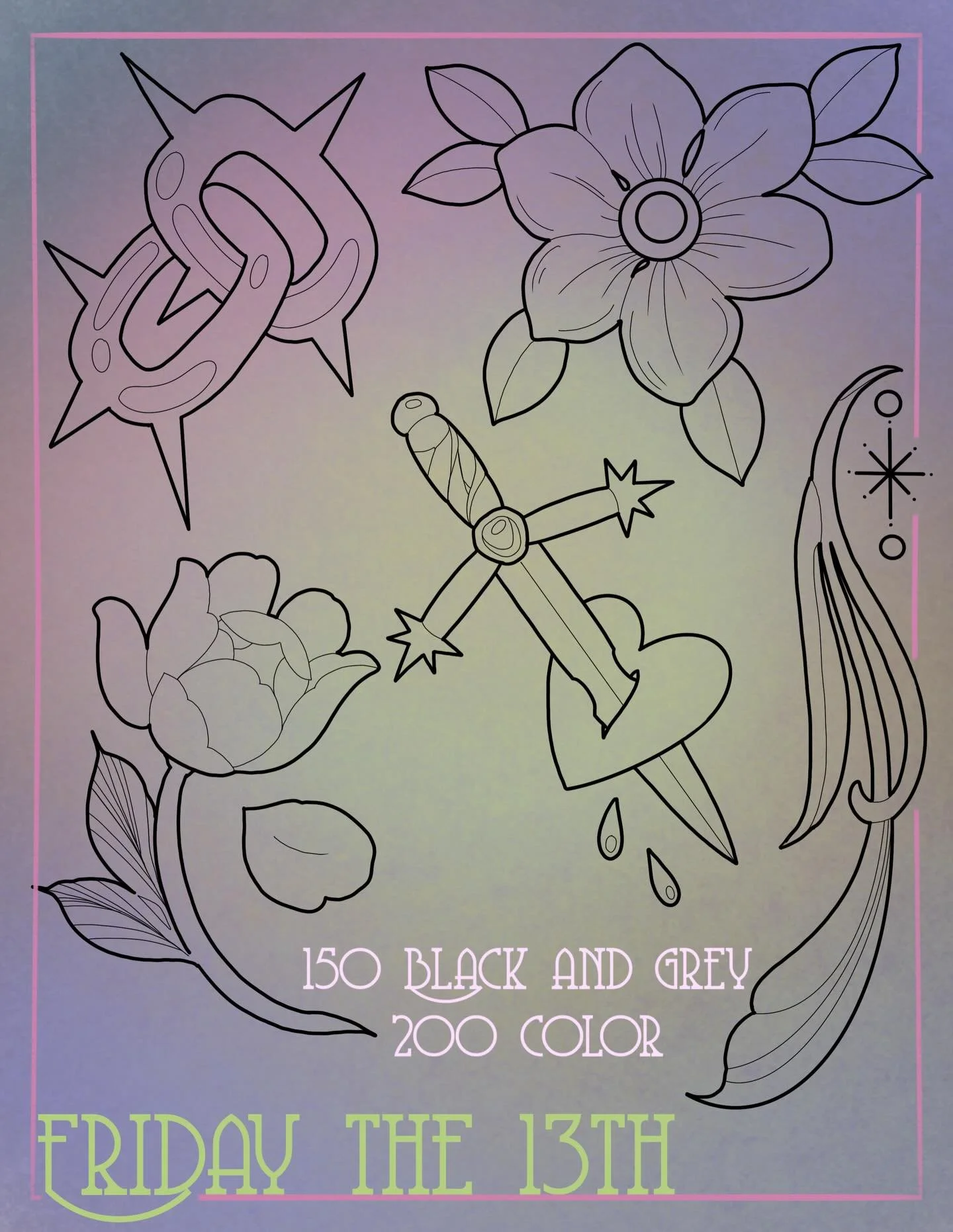 Happy Friday the 13 (again) y&rsquo;all haha 🦋
🖤Here&rsquo;s the flash I have available for next Friday 🖤 it&rsquo;s so funny we have two Friday the 13th&rsquo;s this year, but I wanted to offer this flash back up because I&rsquo;m obsessed with i