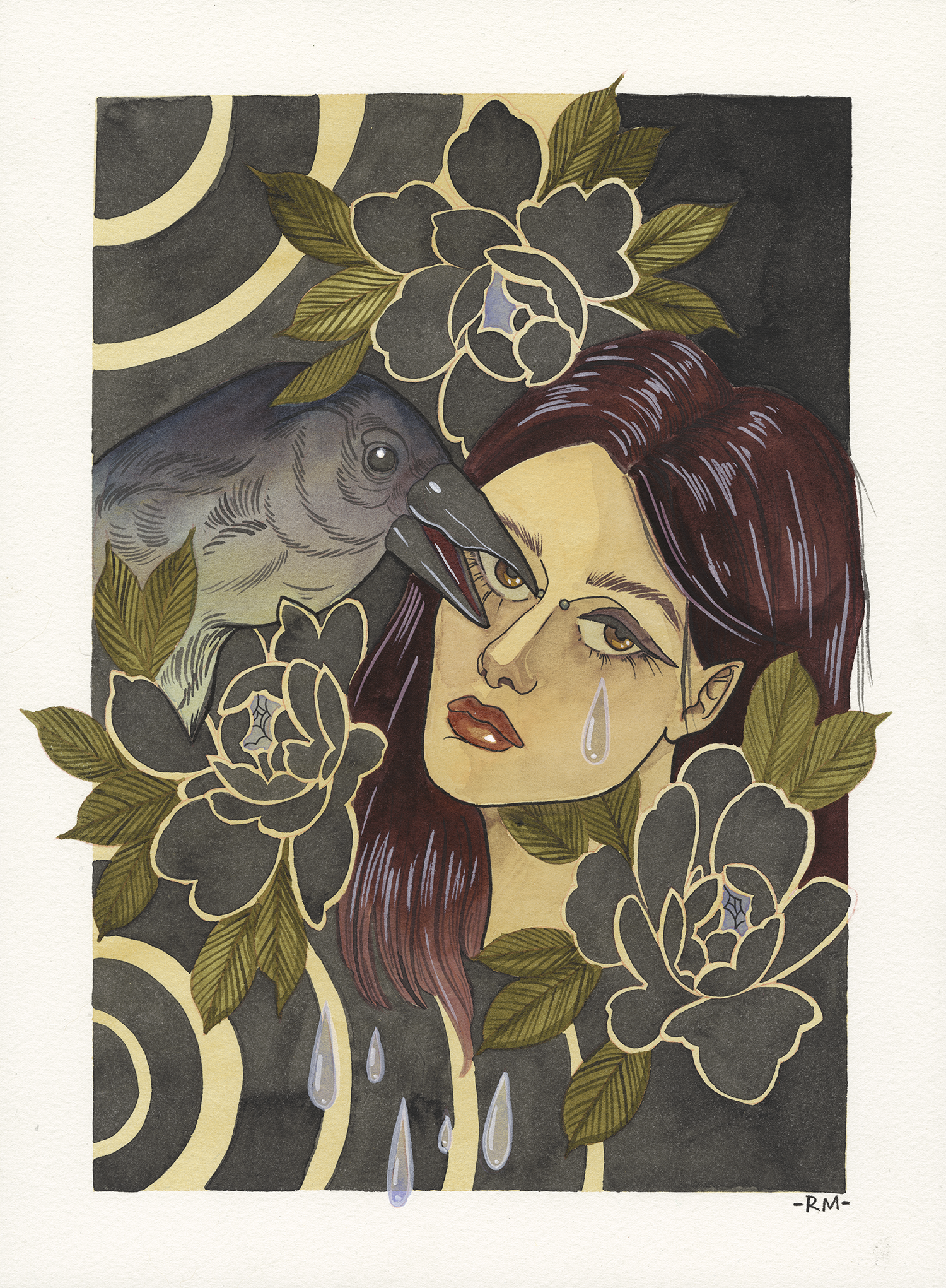 Crying with a Raven