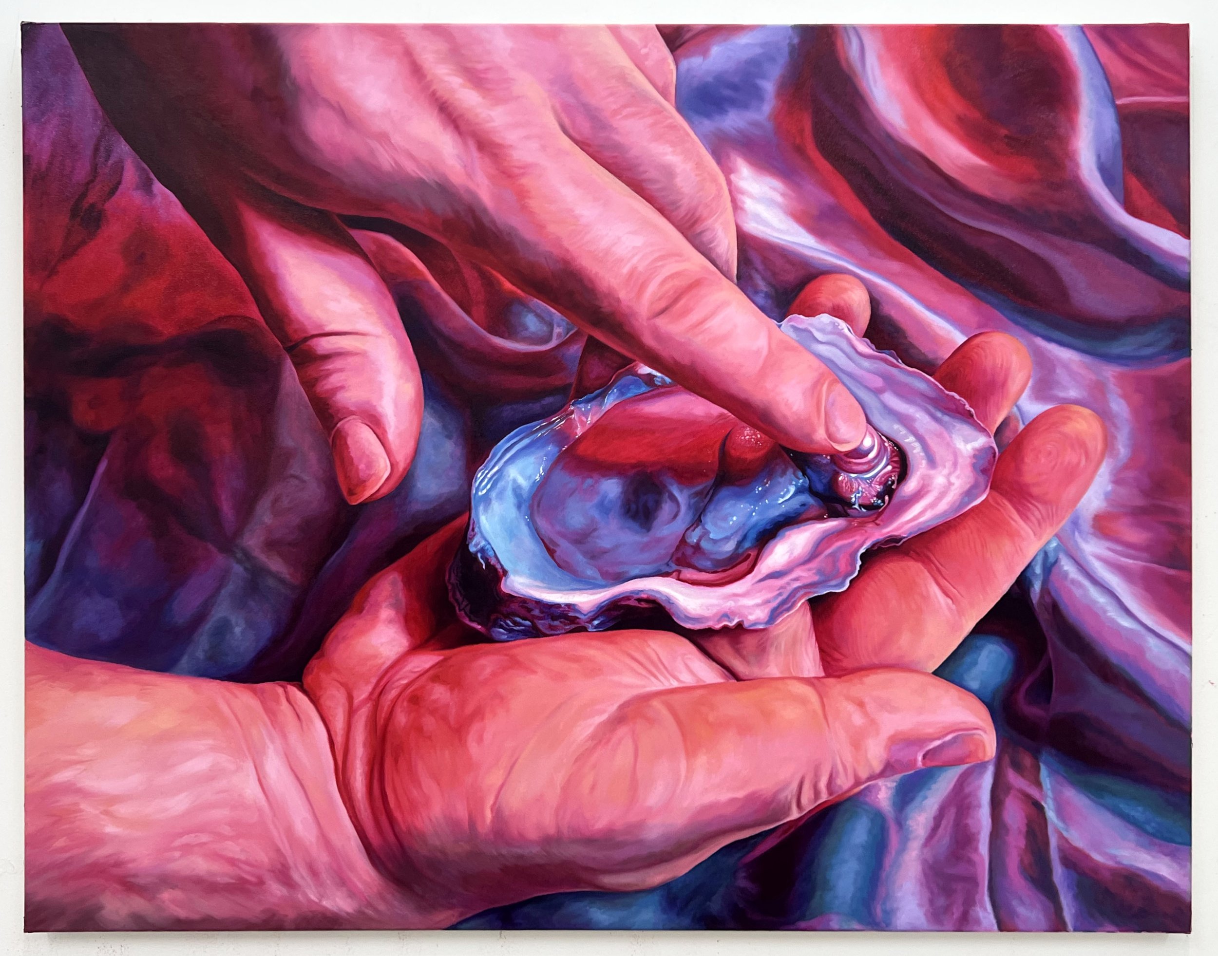 Pearl Diver, 2025. Oil on canvas, 110 x 140 cm