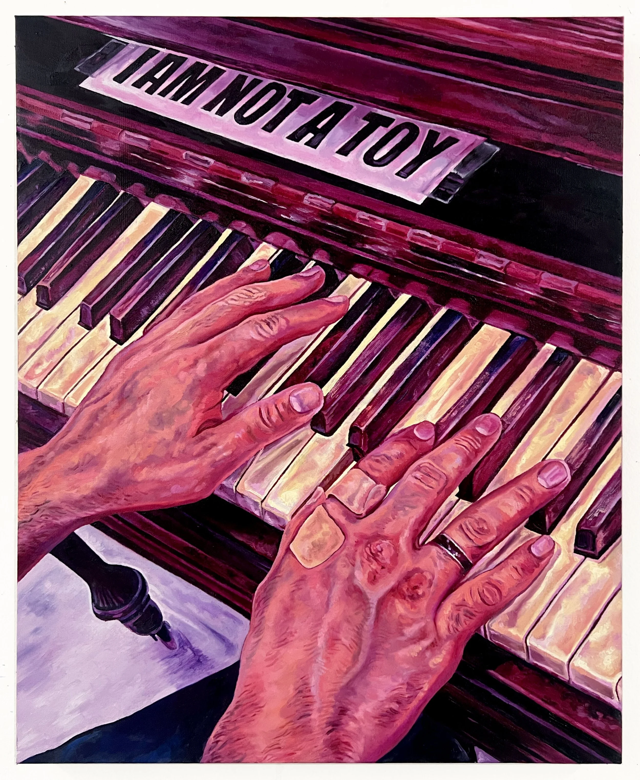 Suggestion, 2024. Oil on canvas, 24" x 30"