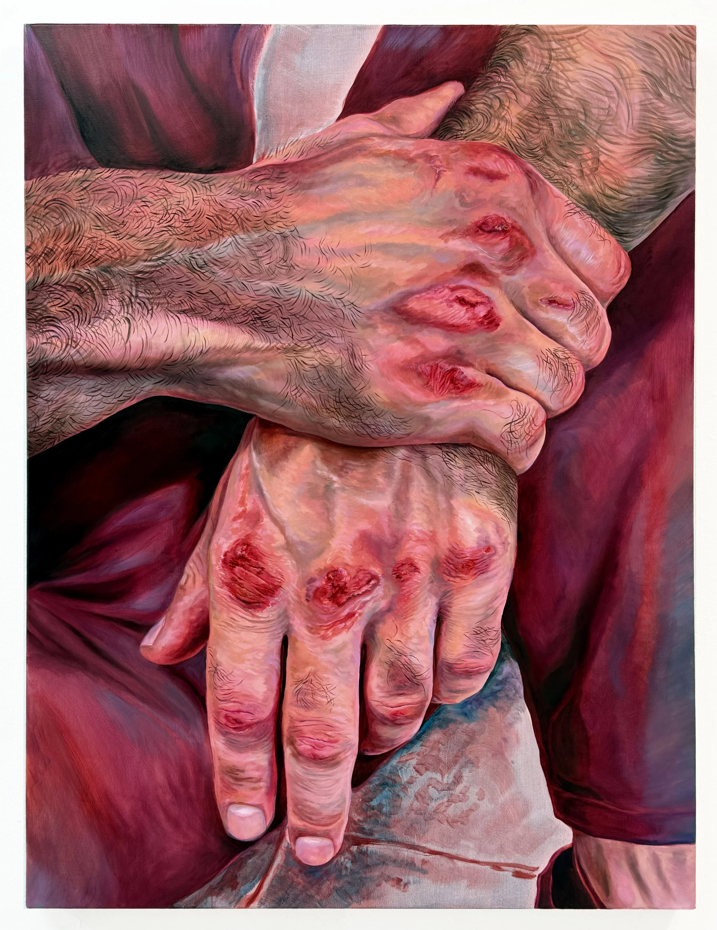 Two Weeks' Notice, 2025. Oil on canvas, 120 x 90 cm.