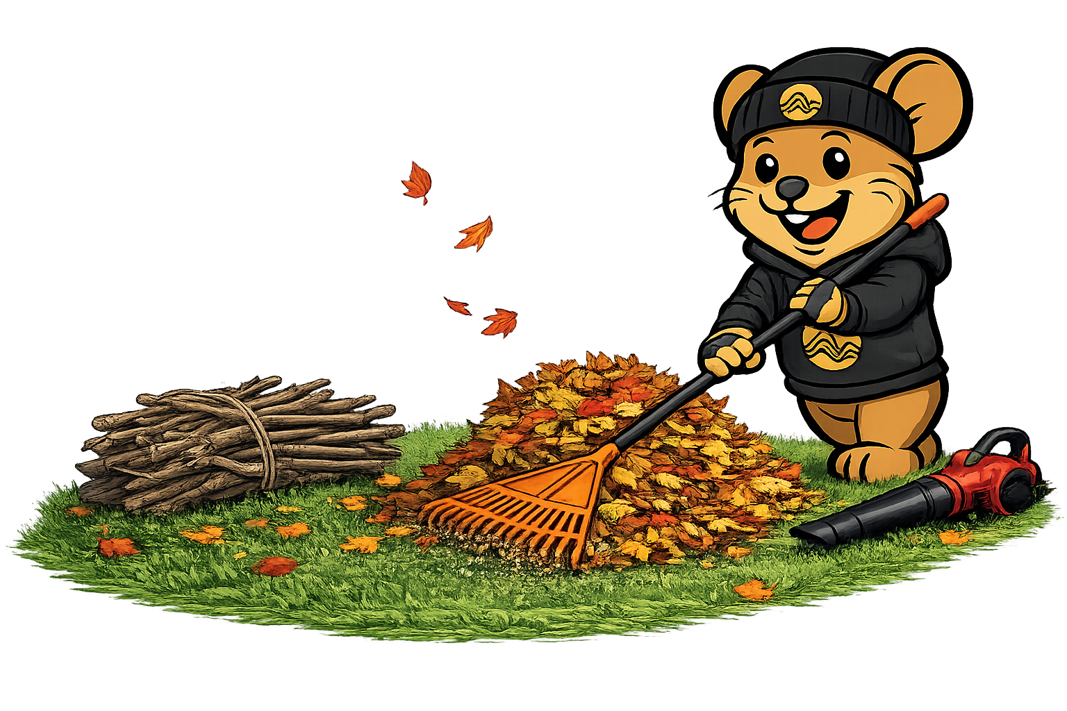 Seasonal yard cleanup service to remove leaves and debris