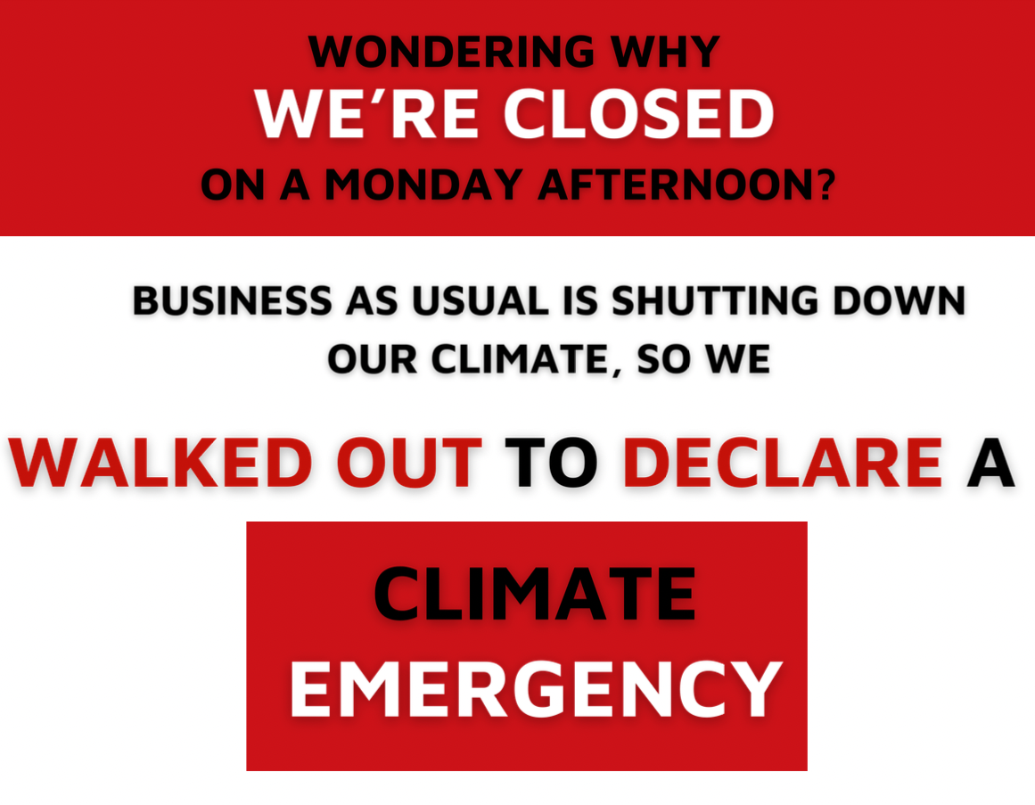 Why we are walking out to Reclaim Earth Day