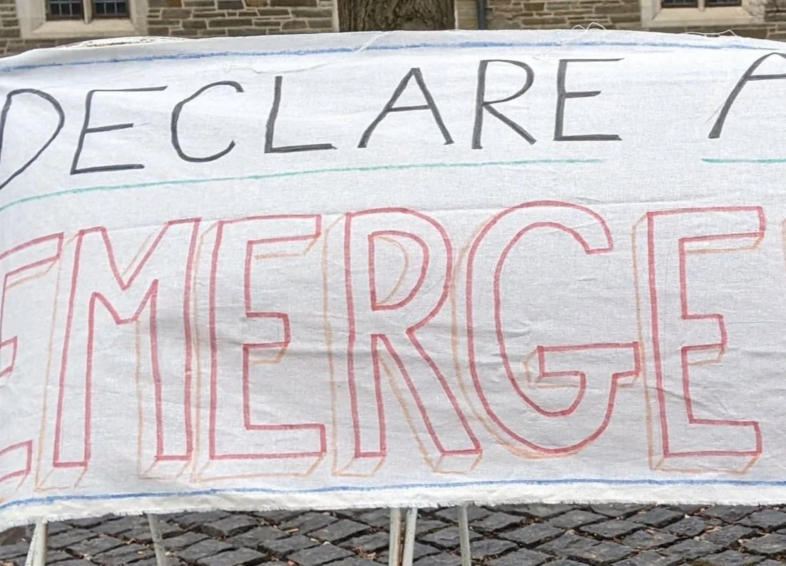 Sign Call to Action at Cornell