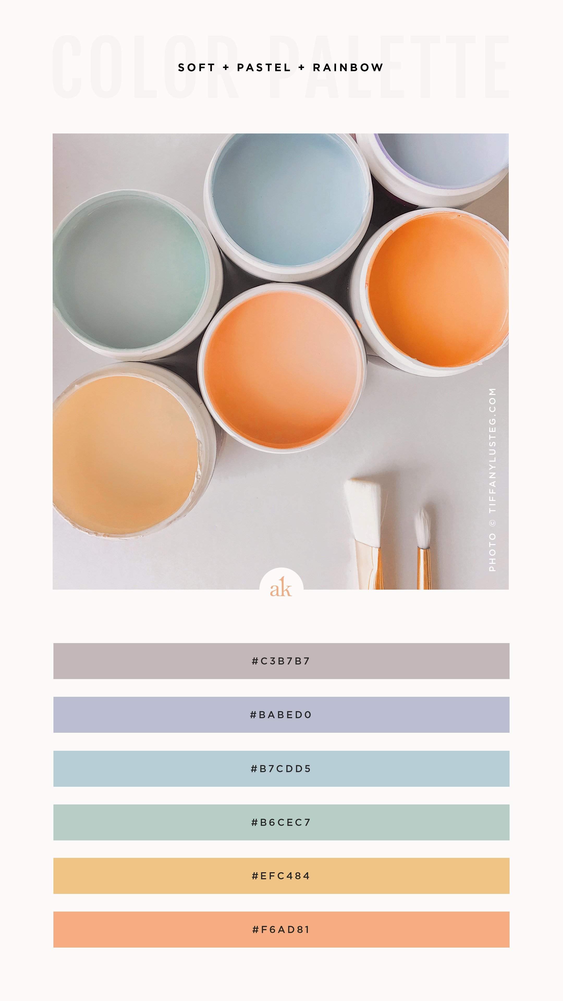 a pastel-paint-inspired color palette — Akula Kreative
