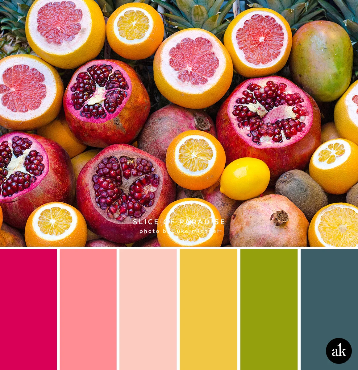 a fruit-inspired color palette — Akula Kreative | modern brands
