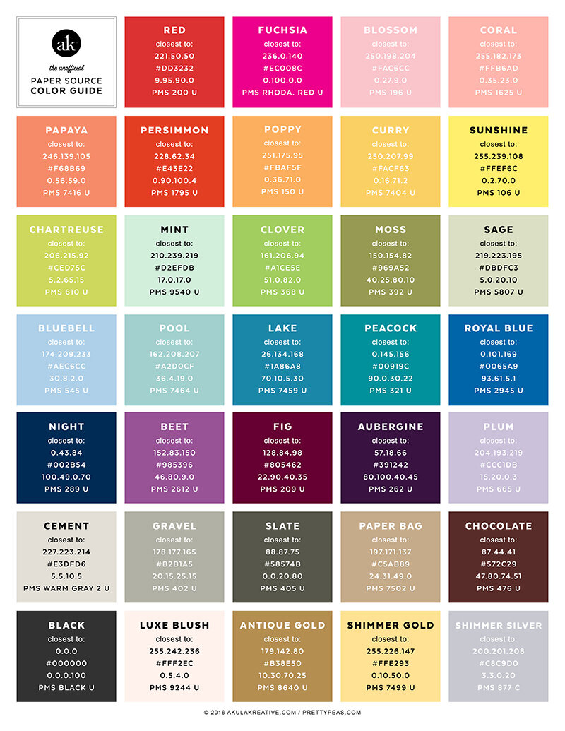 Colored 2024 paper printable
