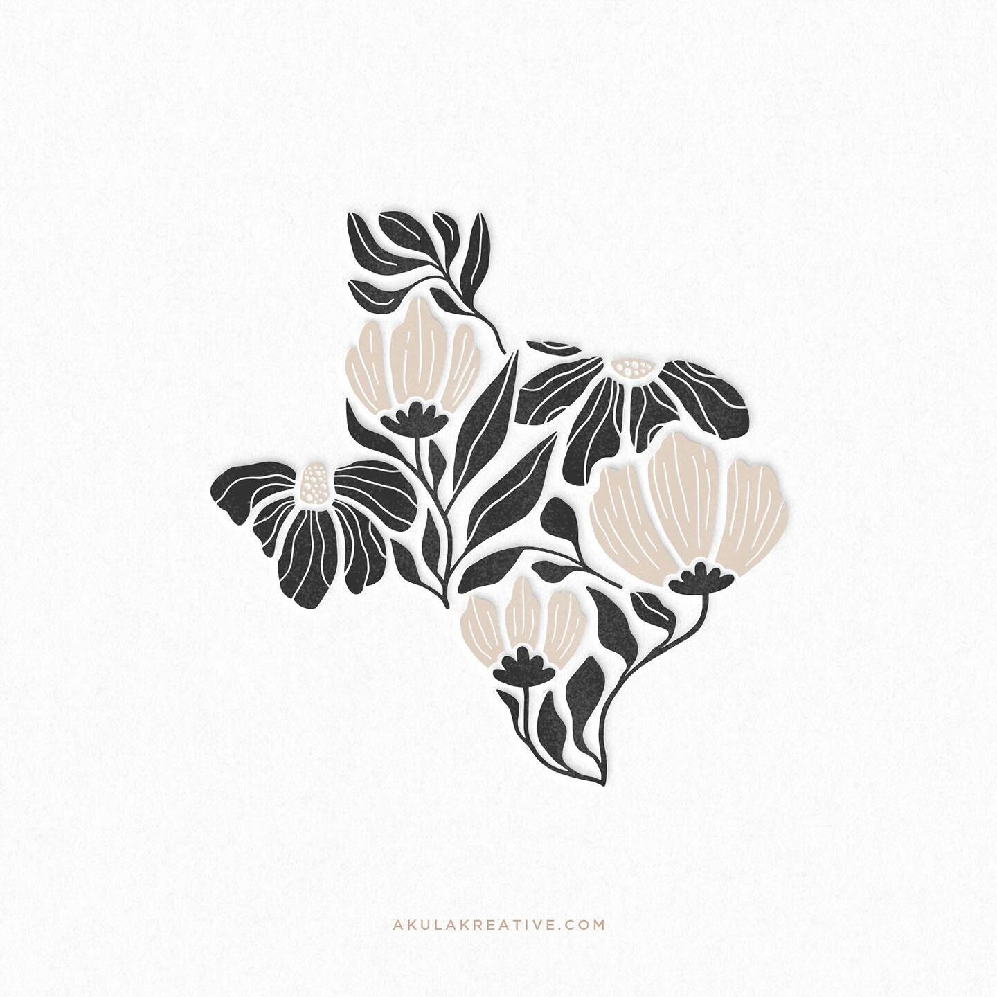 Currently working on :: everything TEXAS! 🤠 I&rsquo;ve drawn dozens of Texas-related florals in the past few weeks and it&rsquo;s been so fun! This one is part of a t-shirt design that&rsquo;s pending approval. 🤞🏽 Anyone else think it would make t