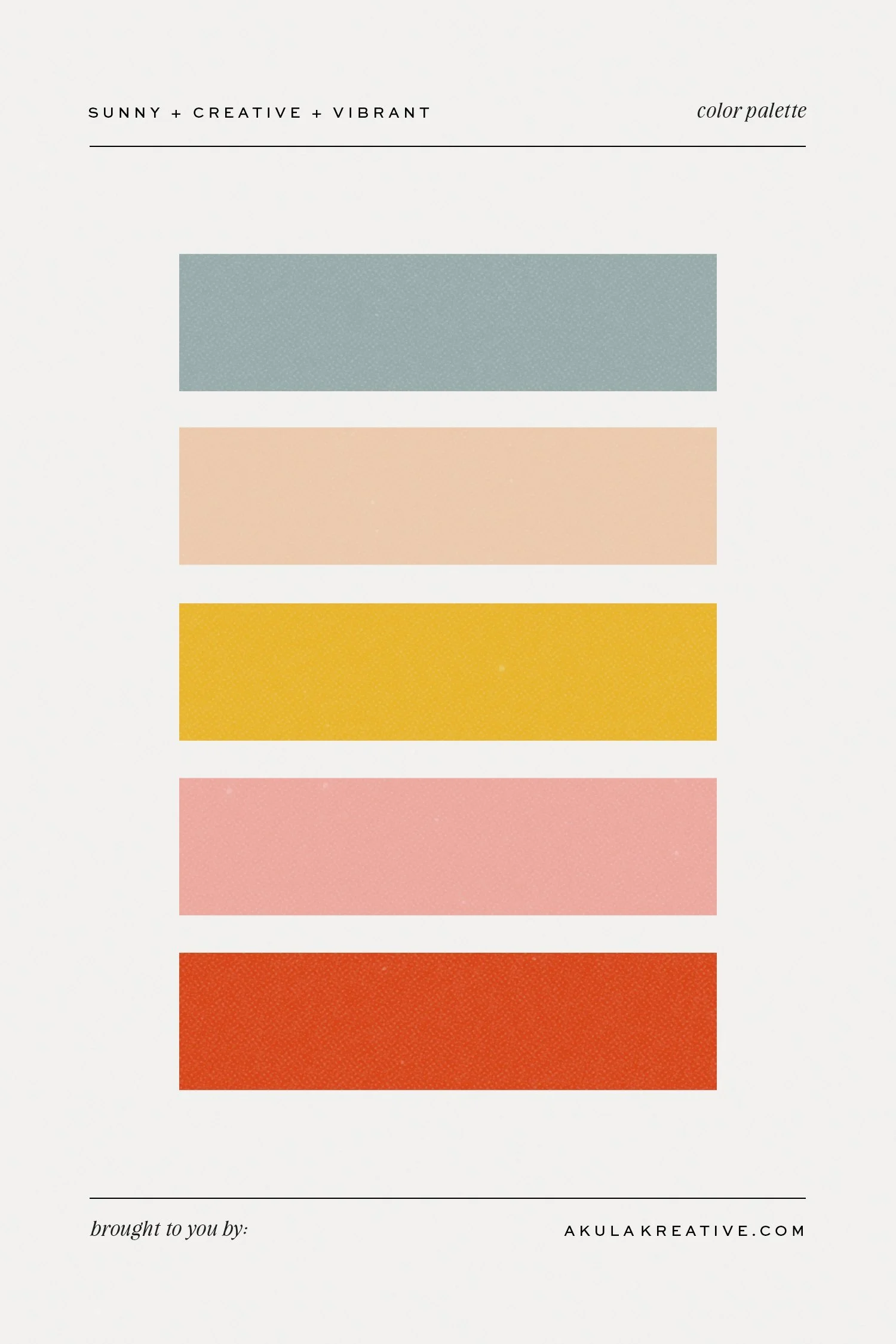 a sunny, Mary Kathryn Wells inspired color palette
