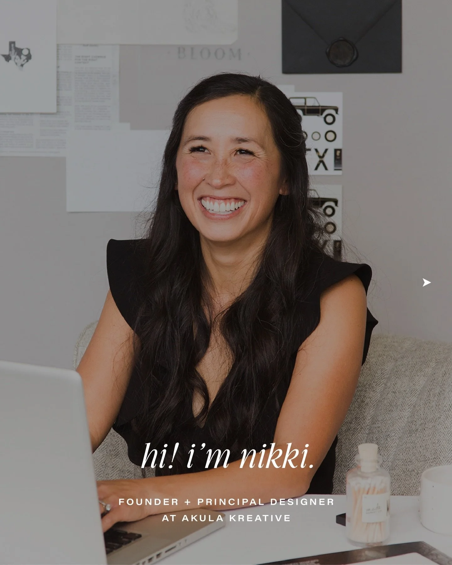 Hi! 👋🏼 I&rsquo;m Nikki - Founder, Principal Designer, and Art Nerd of Akula Kreative.

I design story-rich brands and custom Squarespace sites for interior designers, home builders, and creative professionals whose work demands an unforgettable fir