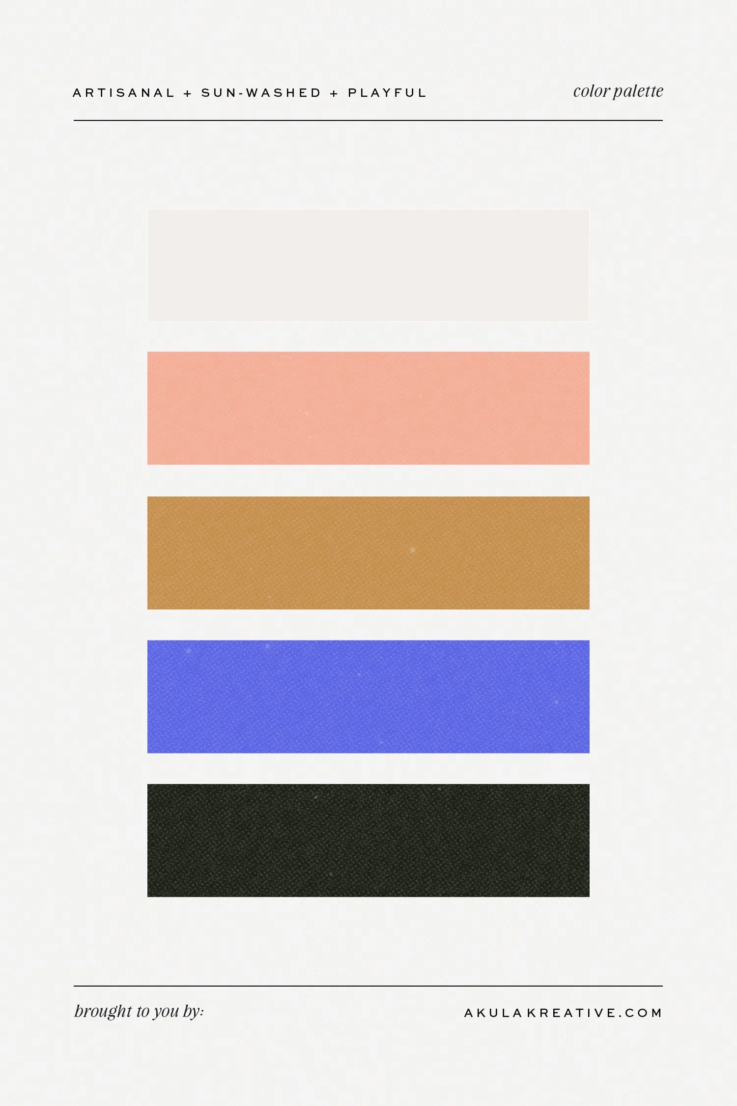 a sun-washed, sink-inspired color palette