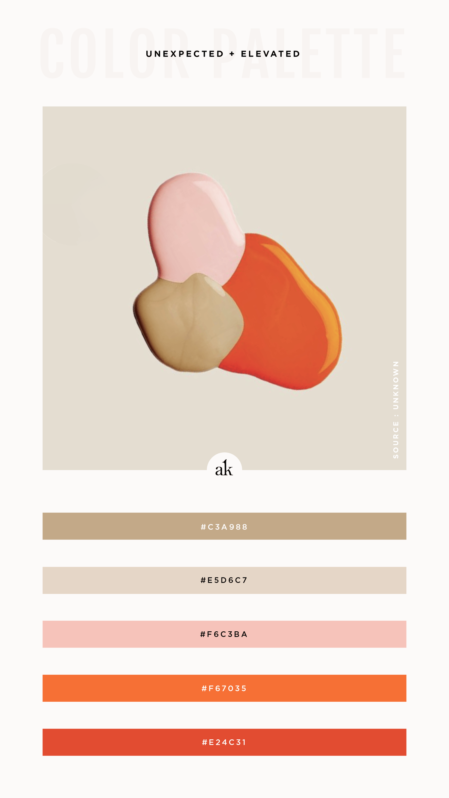 A Neutral Color Palette With a Pop of Color | Akula Kreative
