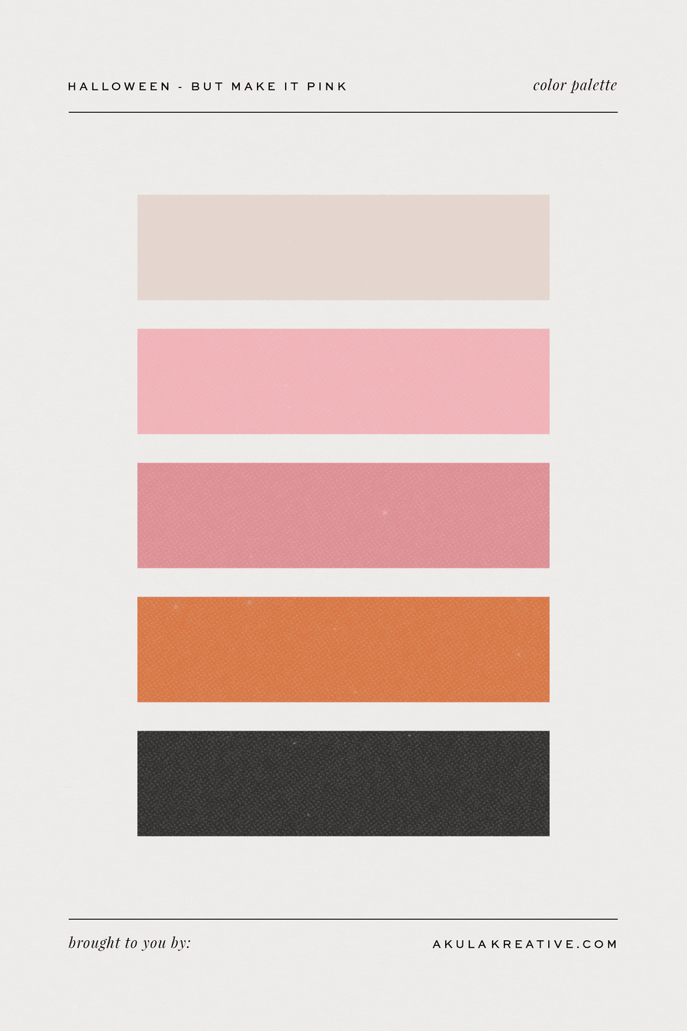 a pink-pumpkin-inspired color palette ??? AKULA | artful identities for the visionaries behind ...