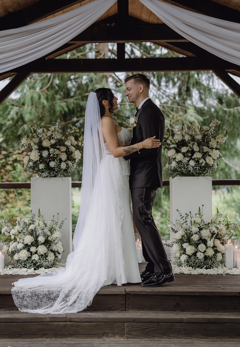White Ceremony Columns
