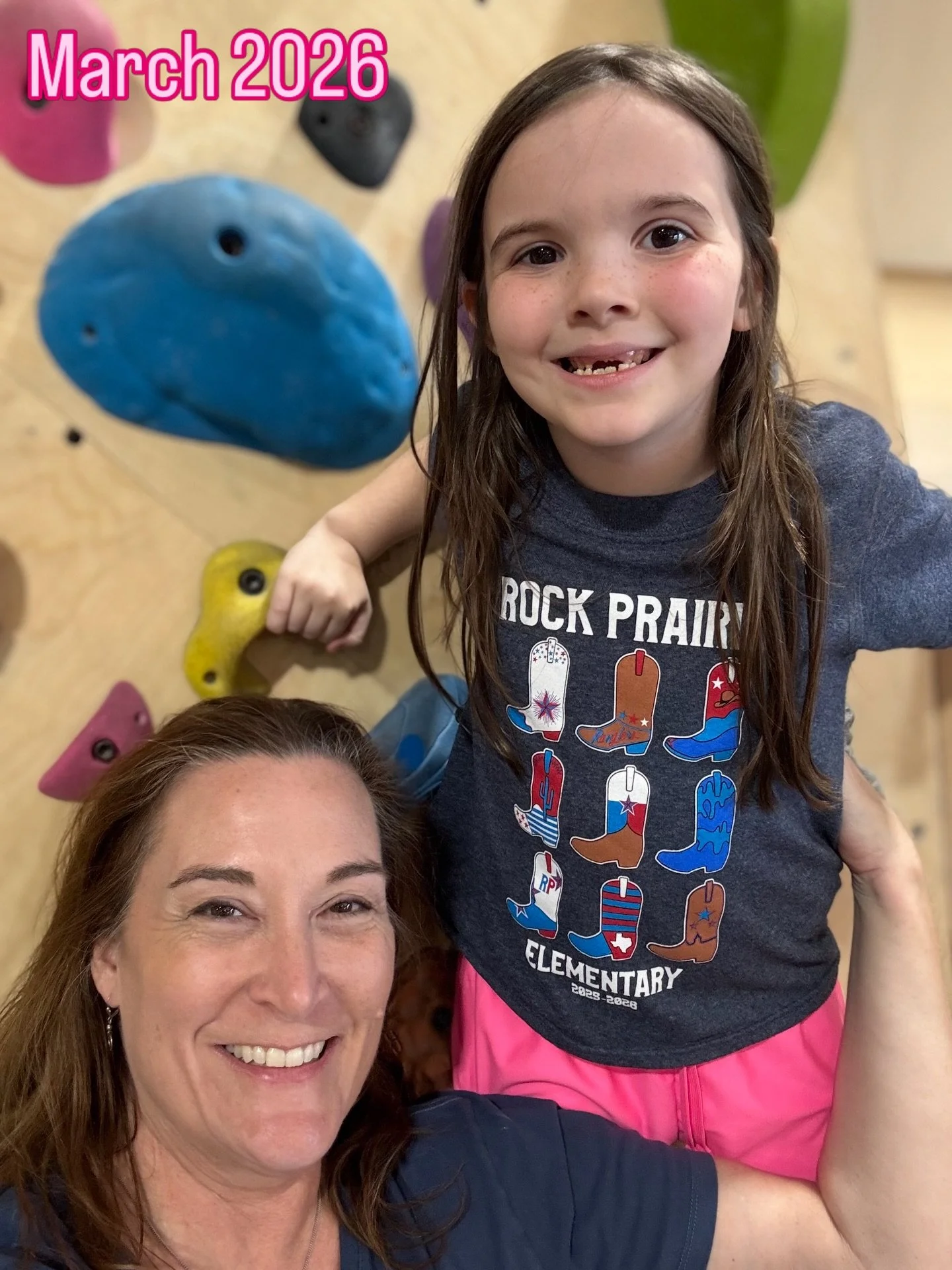 Our March adventure was rock climbing at Stone Co. 

She said, &ldquo;I&rsquo;ll do it if you will.&rdquo; 
So I did. 💕