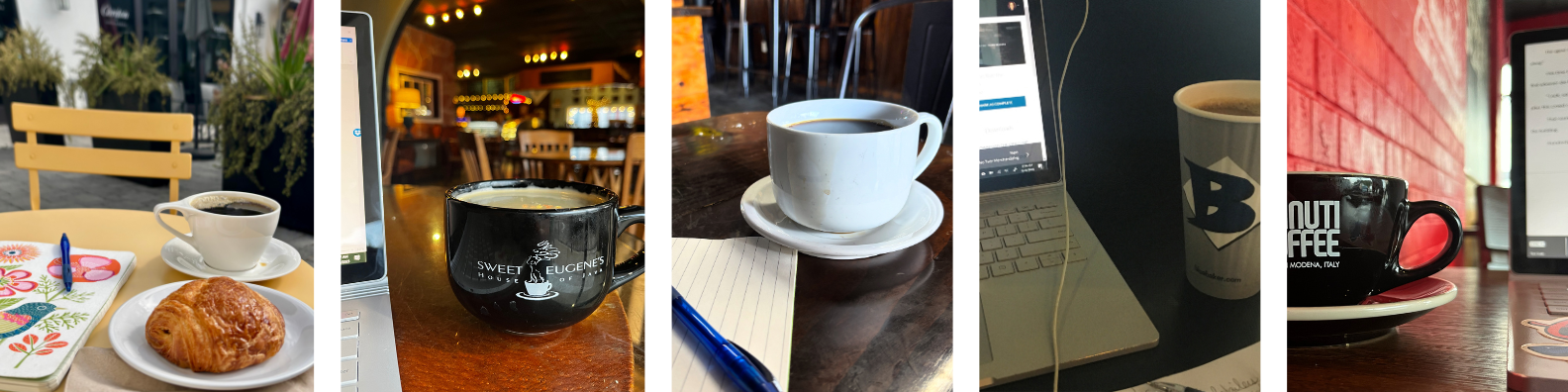 don't wait for inspiration, go after it with a club and coffee