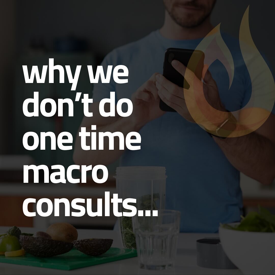 This comes up often in our DMs so it was time for a repost!

You deserve better than a one time macro consult.

And if that&rsquo;s all you&rsquo;re getting from a coach&hellip;

they better not be charging you more than $30 for that 🙃

Learn a bett