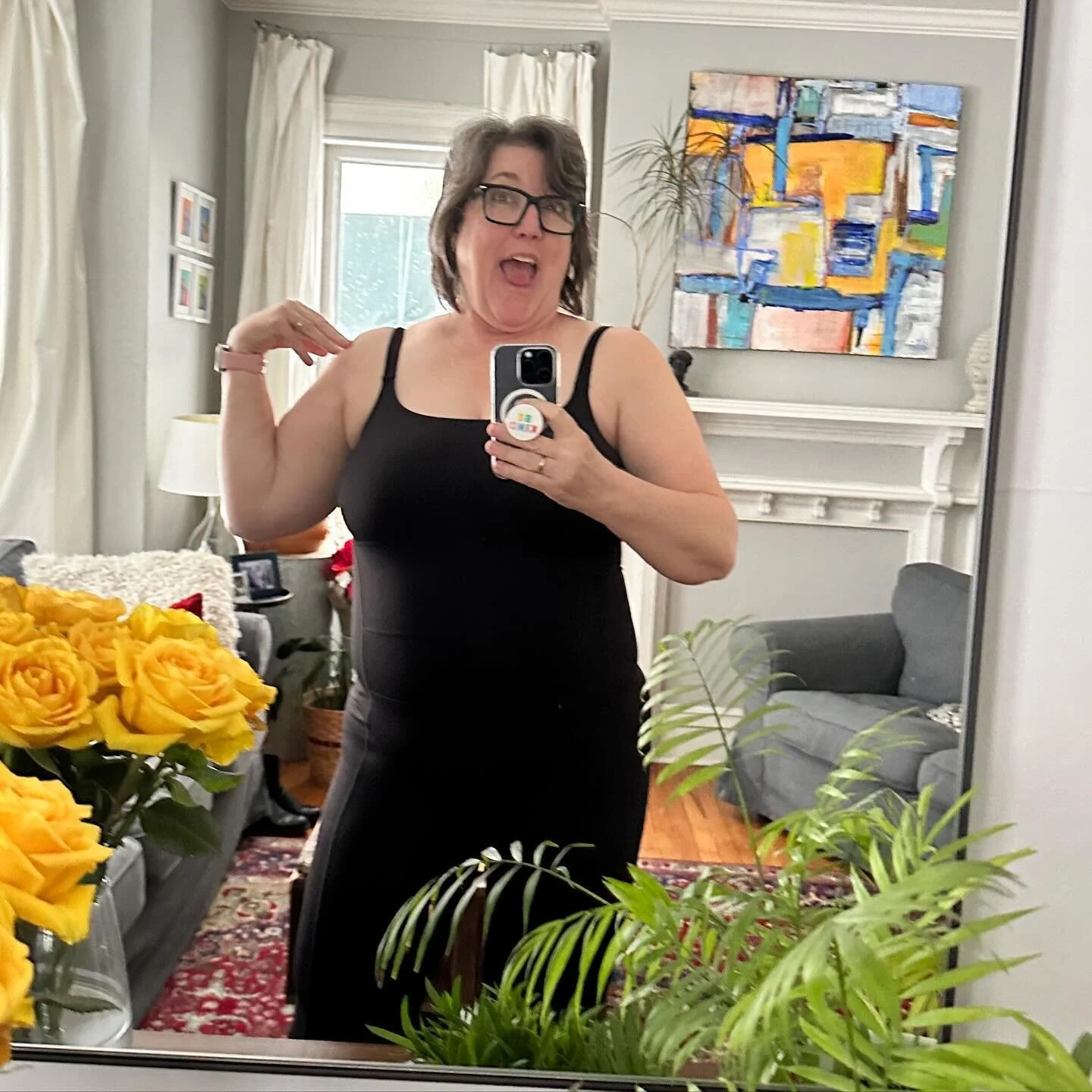 I don&rsquo;t know if you can fully appreciate the awesomeness that is this full body unitard(do they still call them that?). I am a woman of substance😉, but I love this sucker, and a snow day is the perfect day to wear it. Big sweater and fluffy so