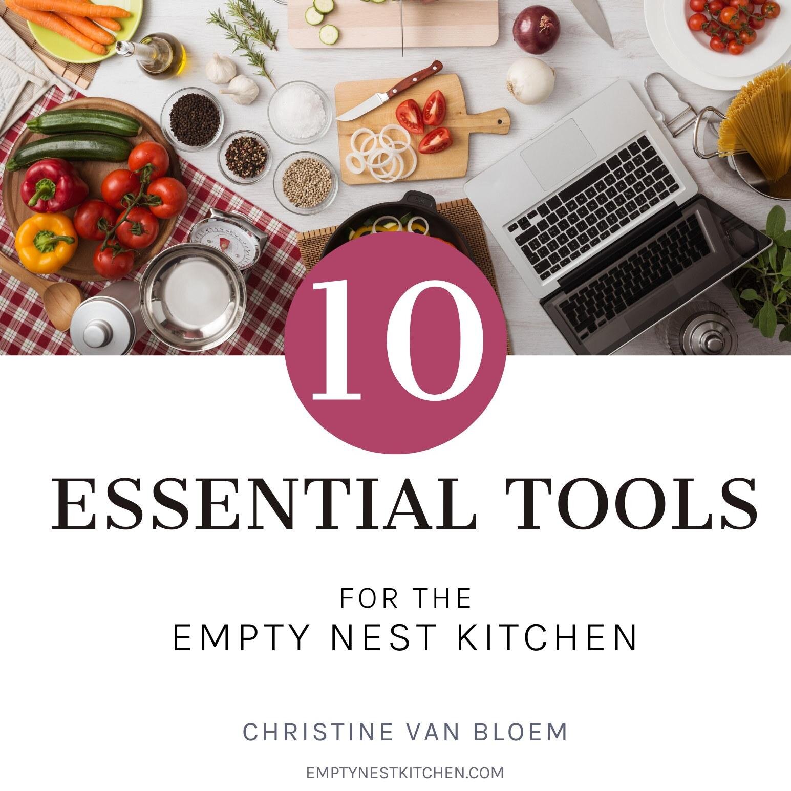 If you're like me, you're always looking for the little things that will making cooking easier and more fun. Well look no further friend! I've created a guide of the Essential Tools for the Empty Nest Kitchen. It's a winner (if I do say so myself!). 