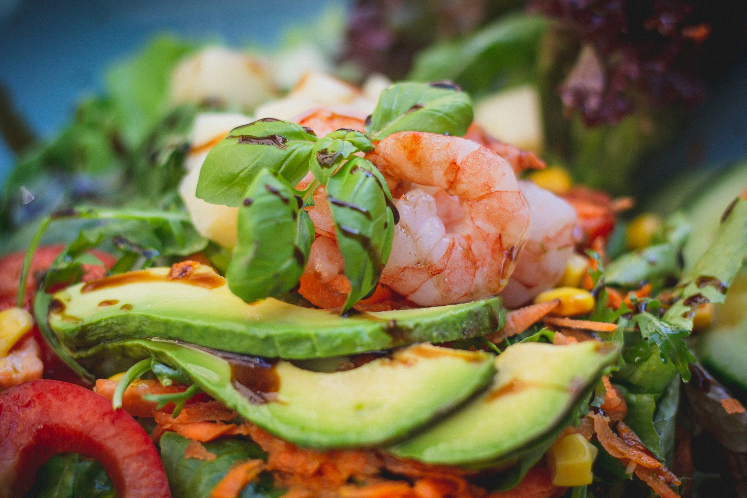 shrimp and avocado