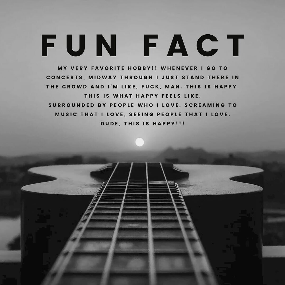 It&rsquo;s Friday and sunny which means concert season is right around the corner which leads me to this weeks fun fact Friday!! #nothingbetter &bull;
&bull;
&bull;
&bull;
#friday #funfactfriday #sunshine #music #musicislife #concert #concertlove #co