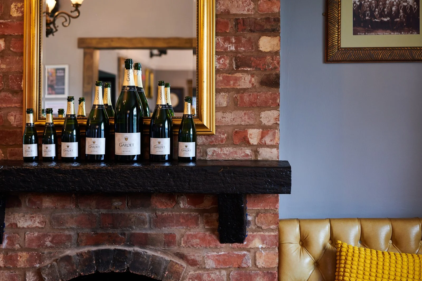 Champagne by the fire...