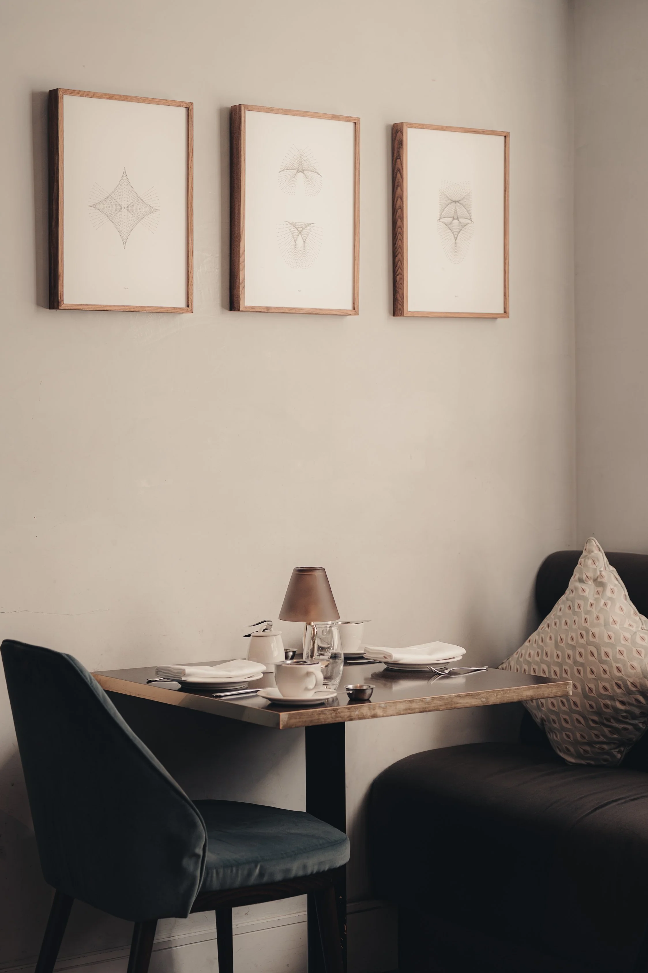 Wide angle restaurant interior photography for commercial use in Scotland