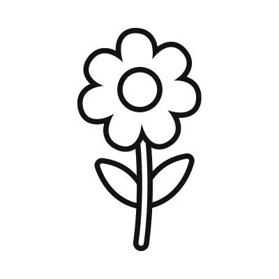 drawing of a simple flower