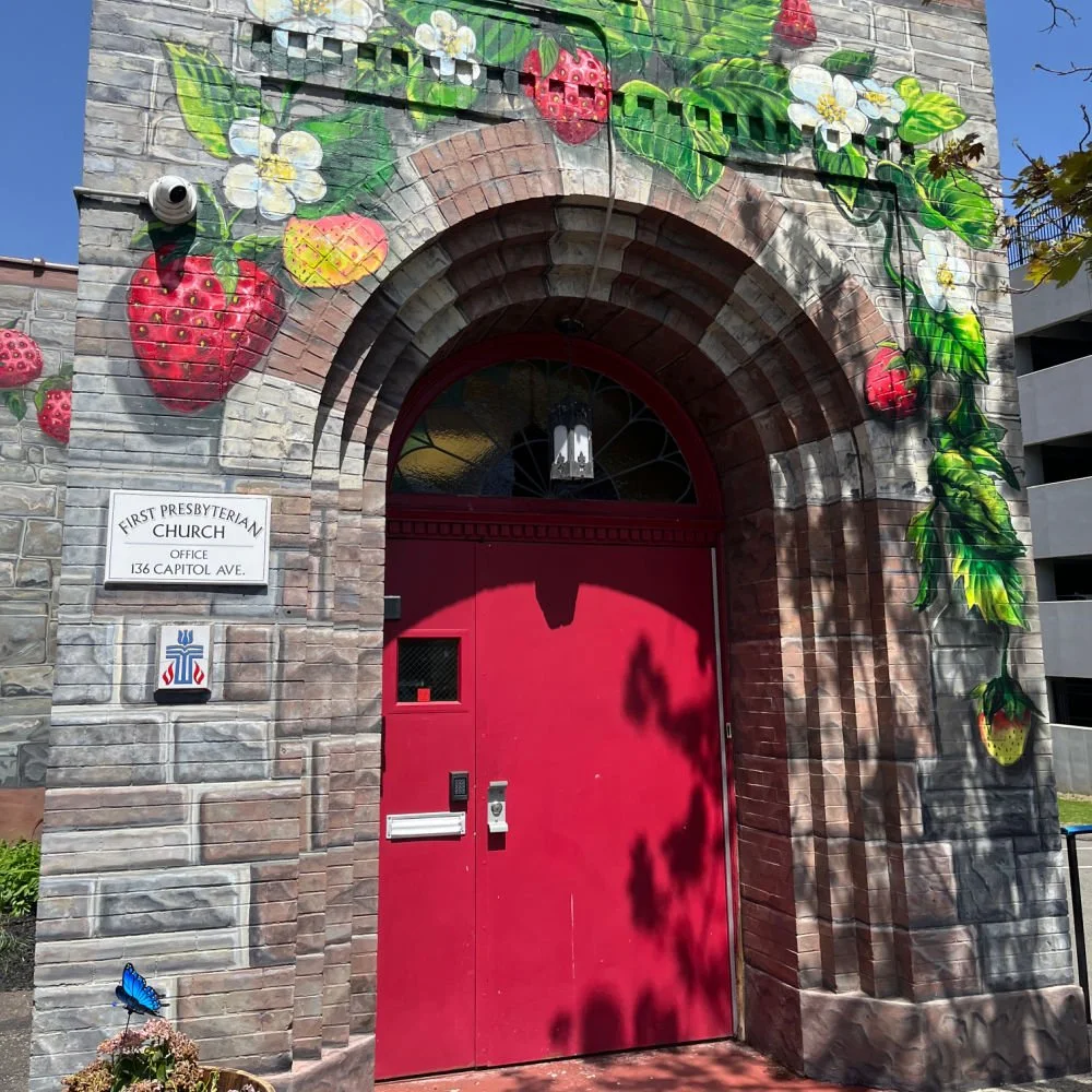 Office Door with new mural
