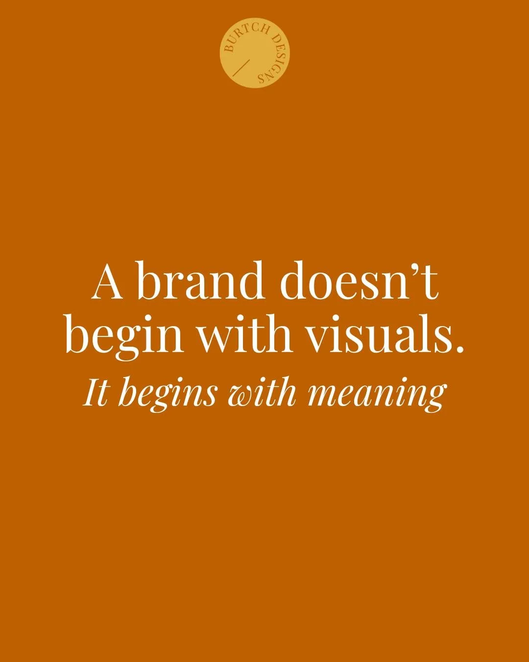 Most people think a rebrand starts with colors, fonts, or a logo.
But honestly? That&rsquo;s where it ends.

A brand doesn&rsquo;t begin with visuals, it begins with meaning. With the story you tell, the way you make people feel, and the confidence y