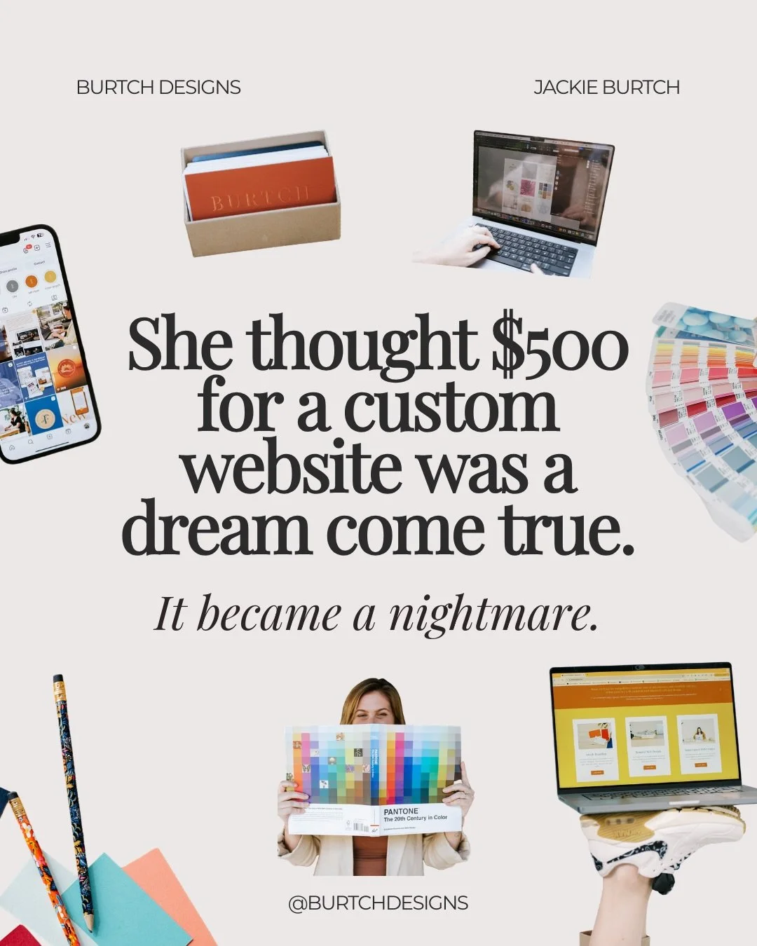 Cheap branding is not a bargain. It is a gamble. And sometimes, it is a really expensive lesson.

I heard a story recently about a woman who hired someone on Fiverr to build her a custom website for $500. It felt like a dream come true... until it wa