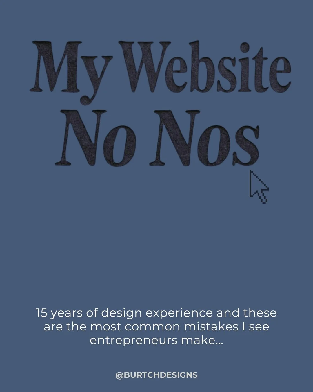 Fifteen years of designing websites and I can spot these mistakes within seconds of landing on a page.

And I never say that to make anyone feel bad about it. I say it because most of these happen for the exact same reason: you built your website whe